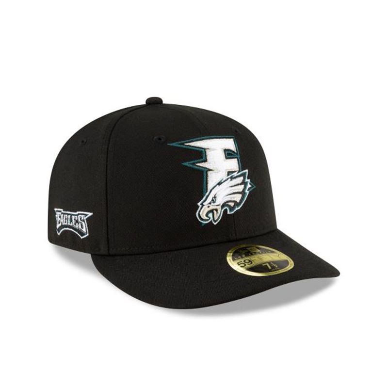 NFL Philadelphia Eagles Logo Mix Low Profile 59Fifty Fitted (YYK9242) - Green New Era Caps